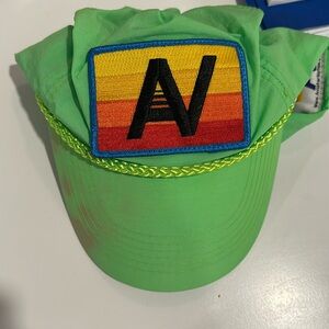 Aviator nation green trucker hat